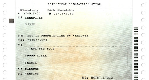 Demande de carte grise en ligne sur Mademarchecartegrise.fr